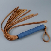 Плеть с джинсовой ручкой «Дикий Запад» - 60 см. - Sitabella - купить с доставкой во Владикавказе