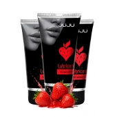 Набор из 3 съедобных лубрикантов JUJU со вкусом клубники - JuJu - купить с доставкой во Владикавказе