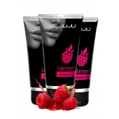 Набор из 3 съедобных лубрикантов JUJU со вкусом малины - JuJu - купить с доставкой во Владикавказе