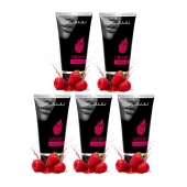 Набор из 5 съедобных лубрикантов JUJU со вкусом малины - JuJu - купить с доставкой во Владикавказе