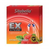 Стимулирующая насадка Sitabella Extender  Клубника - Sitabella - купить с доставкой во Владикавказе