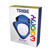 Синее эрекционное кольцо Wooomy Tribeс с вибрацией - Adrien Lastic - во Владикавказе купить с доставкой