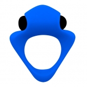 Синее эрекционное кольцо Wooomy Tribeс с вибрацией - Adrien Lastic - во Владикавказе купить с доставкой