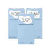 Набор из 3 упаковок ультратонких презервативов Pleasure Lab (по 12 шт.) - Pleasure Lab - купить с доставкой во Владикавказе