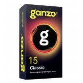 Классические презервативы с обильной смазкой Ganzo Classic - 15 шт. - Ganzo - купить с доставкой во Владикавказе