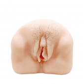Телесный мастурбатор-вагина с оволосением и вибрацией - Baile - во Владикавказе купить с доставкой