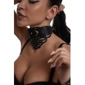 Фигурный чокер с узорами и золотистой фурнитурой - Crazy Handmade - купить с доставкой во Владикавказе