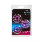 Набор из 3 лиловых эрекционных колец различной формы - Erowoman-Eroman - во Владикавказе купить с доставкой