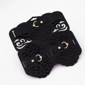 Фигурный набор для БДСМ-игр с узорами и золотистой фурнитурой - Crazy Handmade - купить с доставкой во Владикавказе