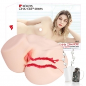 Мастурбатор-полуторс с двойным слоем материала и вибрацией Jenny Onahole Real Vagina - KOKOS - во Владикавказе купить с доставкой