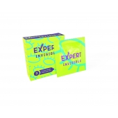 Ультратонкие презервативы Expert Invisible - 3 шт. - Expert - купить с доставкой во Владикавказе