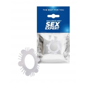 Эластичное эрекционное кольцо с шипиками и шариками - Sex Expert - во Владикавказе купить с доставкой