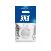 Эрекционное кольцо со стимулирующими шариками сверху и снизу - Sex Expert - во Владикавказе купить с доставкой