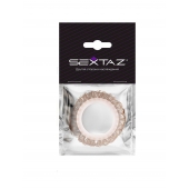 Эрекционное кольцо с бежевыми «ресничками» - Sextaz - во Владикавказе купить с доставкой