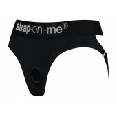 Черные трусики для насадок Heroine Lingerie Harness - size XL - Strap-on-me - купить с доставкой во Владикавказе