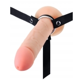 Мужской полый страпон на регулируемых ремешках - 22 см. - Sex Expert - купить с доставкой во Владикавказе