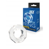 Прозрачное эрекционное кольцо в форме гайки - Sex Expert - во Владикавказе купить с доставкой