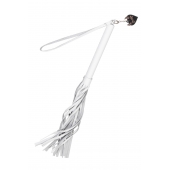 Белая кожаная плеть - 50 см. - Pecado - купить с доставкой во Владикавказе