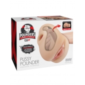 Телесный мастурбатор-вагина Pussy Pounder Squeeze Stroker - Pipedream - во Владикавказе купить с доставкой