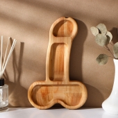 Деревянное блюдо для подачи в форме члена (25 х 16,5 х 1,7 см) - Сима-Ленд - купить с доставкой во Владикавказе