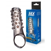 Дымчатая насадка на пенис с выпуклостями - 11 см. - Sex Expert - во Владикавказе купить с доставкой