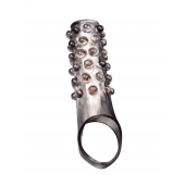 Дымчатая насадка на пенис с выпуклостями - 11 см. - Sex Expert - во Владикавказе купить с доставкой