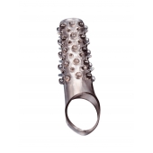 Дымчатая насадка на пенис с шипами и выпуклостями - 12 см. - Sex Expert - во Владикавказе купить с доставкой