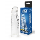 Прозрачная закрытая насадка на член - 15 см. - Sex Expert - во Владикавказе купить с доставкой