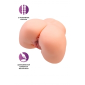 Телесный мастурбатор в форме попки с 2 любовными входами - No Name - во Владикавказе купить с доставкой