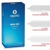 Презервативы OKOTO Mega Mix - 18 шт. - Sitabella - купить с доставкой во Владикавказе