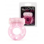Розовое эрекционное виброкольцо с бабочкой - 1137 - во Владикавказе купить с доставкой