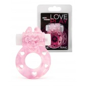 Розовое эрекционное виброкольцо в форме зайчика - 1137 - во Владикавказе купить с доставкой