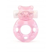 Розовое эрекционное виброкольцо в форме мишки - 1137 - во Владикавказе купить с доставкой