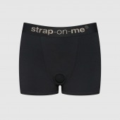 Черные трусики-боксеры для фиксации насадок Strap-on-me Harness Lingerie Allure - size XL - Strap-on-me - купить с доставкой во Владикавказе