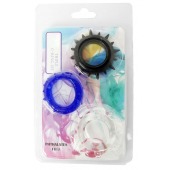 Набор из 3 эрекционных колец разного цвета и рельефа - Boys of Toys - во Владикавказе купить с доставкой