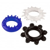 Набор из 3 эрекционных колец разного цвета и рельефа - Boys of Toys - во Владикавказе купить с доставкой