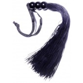 Черная силиконовая плетка - 25,4 см. - Boys of Toys - купить с доставкой во Владикавказе