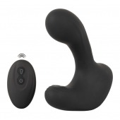 Черная анальная вибропробка с функцией расширения RC Butt Plug with 3 functions - Orion - во Владикавказе купить с доставкой