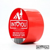 Красный скотч для фиксации Non-Sticky Bondage Tape - 15 м. - Intoyou - купить с доставкой во Владикавказе