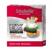 Стимулирующая насадка Sitabella Extender  Красный молодец - Sitabella - купить с доставкой во Владикавказе