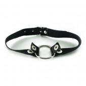 Кляп с кольцом и лаковым ремешком - БДСМ Арсенал - купить с доставкой во Владикавказе