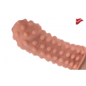 Насадка на фаллос с бугорками по поверхности - 14,7 см. - KOKOS - во Владикавказе купить с доставкой