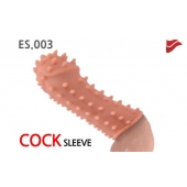 Насадка на фаллос с шипами и бугорками - 14,7 см. - KOKOS - во Владикавказе купить с доставкой