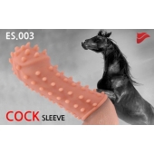 Насадка на фаллос с шипами и бугорками - 14,7 см. - KOKOS - во Владикавказе купить с доставкой