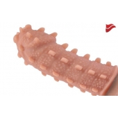 Насадка на фаллос с шипами и продолговатыми бугорками - 14,7 см. - KOKOS - во Владикавказе купить с доставкой