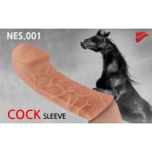 Насадка фаллического вида с венками - 14,7 см. - KOKOS - во Владикавказе купить с доставкой