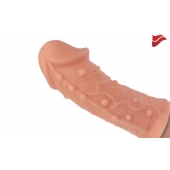 Насадка фаллического вида с венками и шишечками - 14,7 см. - KOKOS - во Владикавказе купить с доставкой