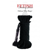 Черная веревка для фиксации Deluxe Silky Rope - 9,75 м. - Pipedream - купить с доставкой во Владикавказе