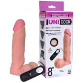 Фаллическая насадка Харнесс UNICOCK 8  с вибрацией - 20 см. - LOVETOY (А-Полимер) - купить с доставкой во Владикавказе