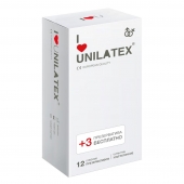 Ультратонкие презервативы Unilatex Ultra Thin - 12 шт. + 3 шт. в подарок - Unilatex - купить с доставкой во Владикавказе